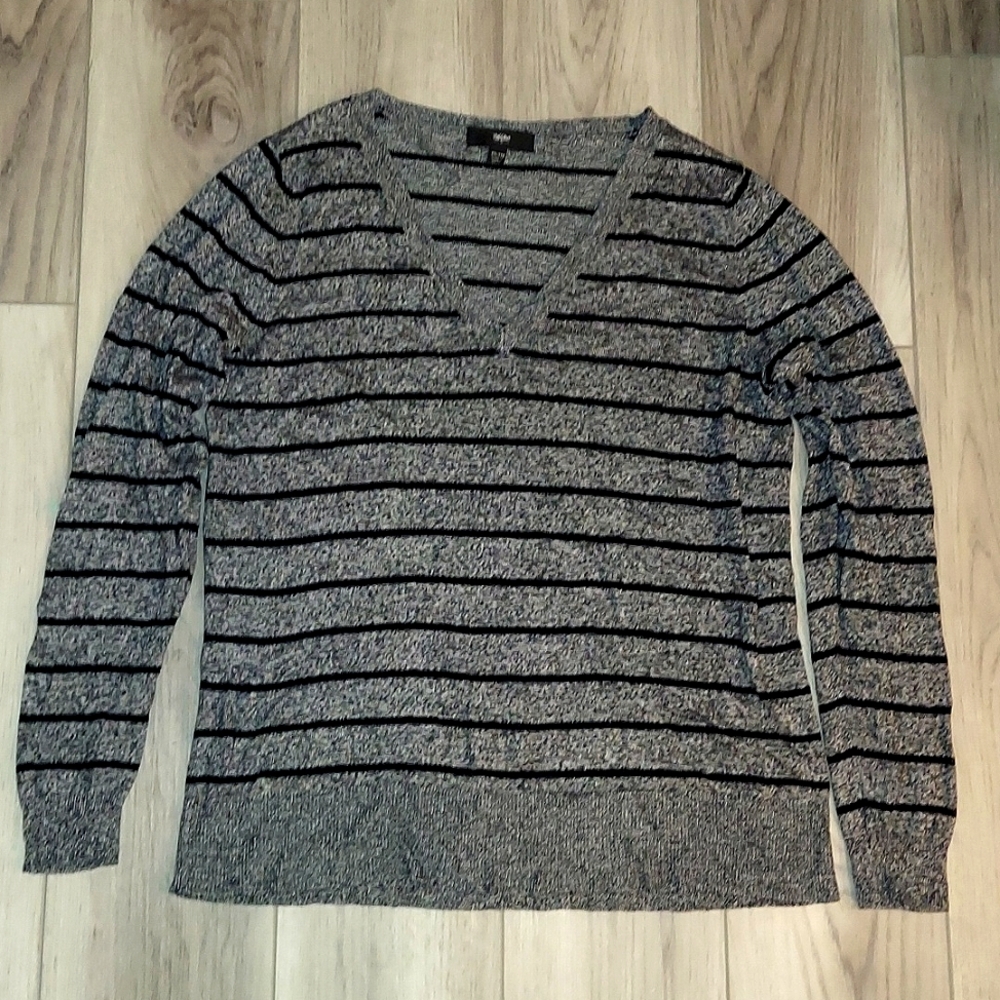 Striped V-Neck Sweater